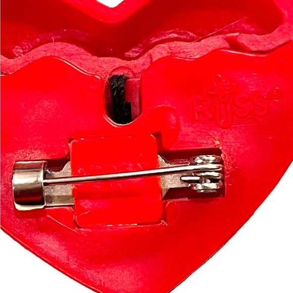 Russ  Valentines Vintage Pull String POP UP BEAR HEART “I live you” 1980s - Picture 5 of 6